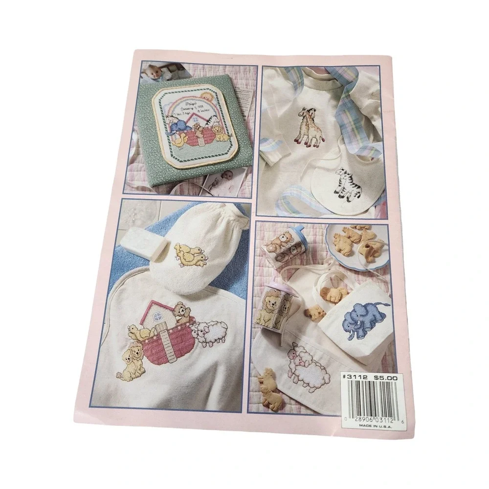 Leisure Arts Babys Ark Cross Stitch Pattern Booklet Ginny Fraser 3112 11 Designs